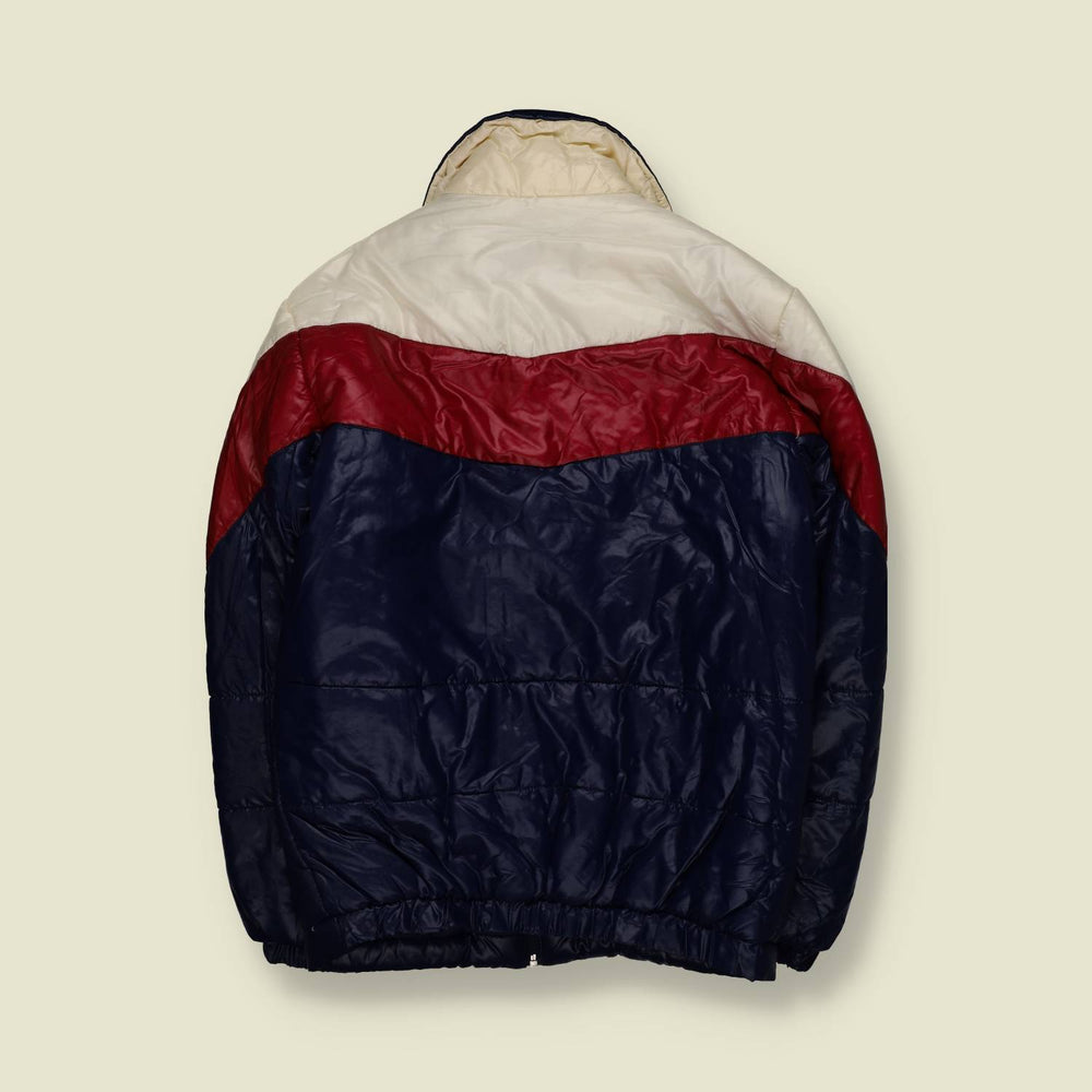 1970s | Blue Seven | Padded ski jacket | Navy / Red / White - S