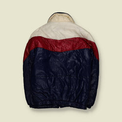 1970s | Blue Seven | Padded ski jacket | Navy / Red / White - S