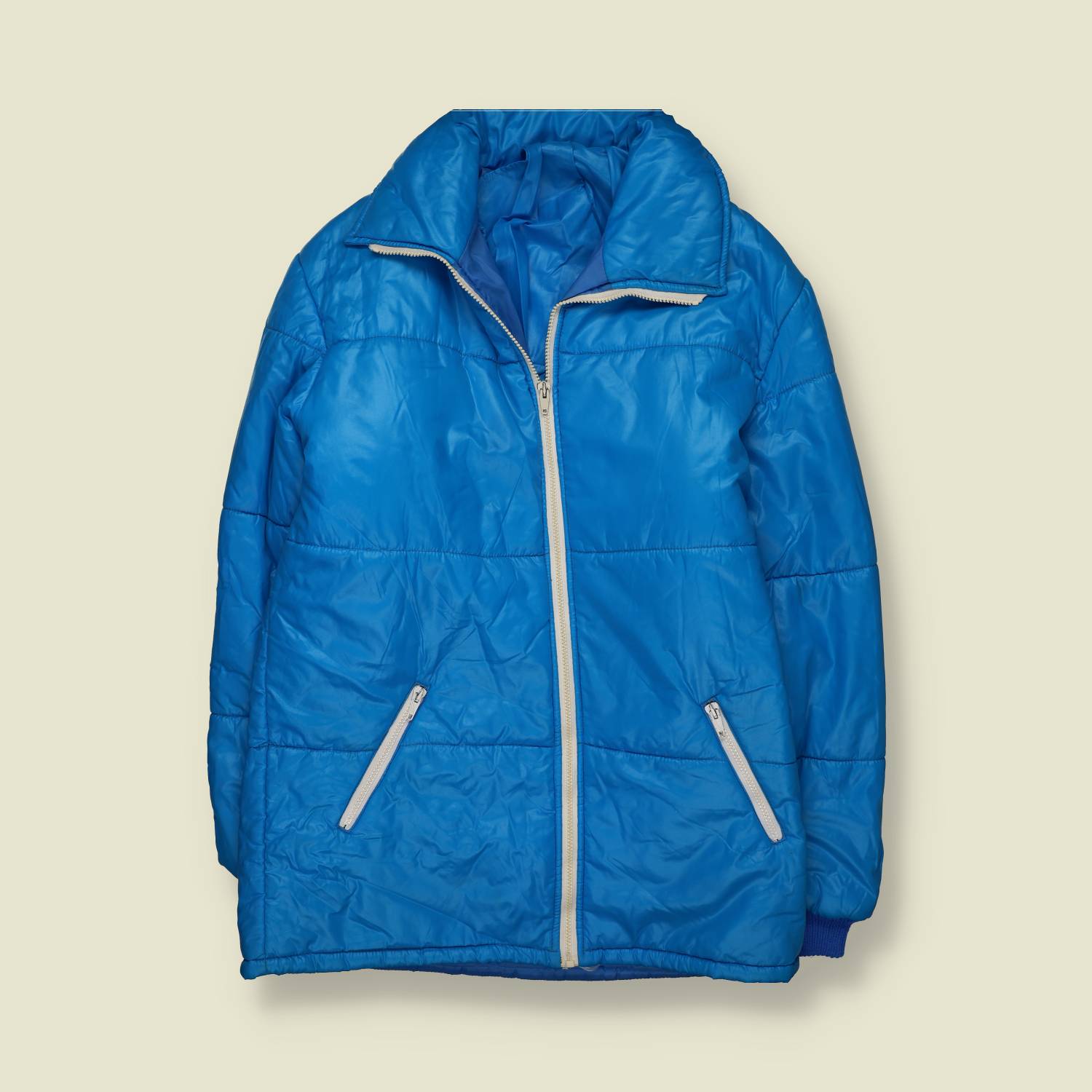 1970s | Unbranded | Padded Ski Jacket | Blue - L