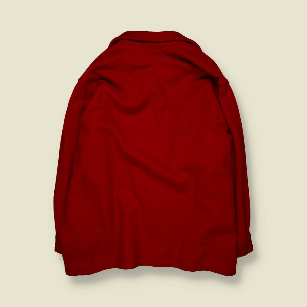 1990s | Boy Scouts of America | BSA Wool Overshirt | Red – XXXL