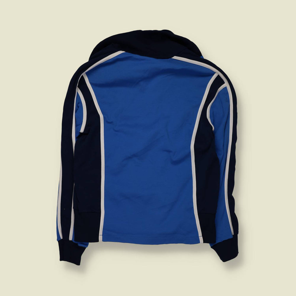 1970s | Tenson | Sports Track Jacket | Made in Sweden | Blue and Black – XS