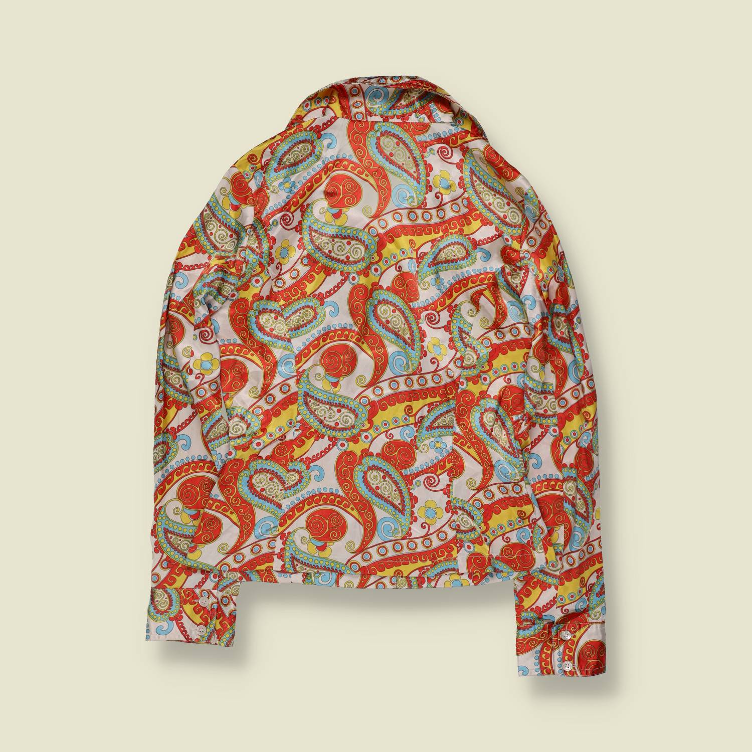 1990s | On/On | Paisley Print Long Sleeve Blouse - 10