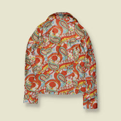 1990s | On/On | Paisley Print Long Sleeve Blouse - 10
