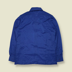 1990s | Oscar de la Renta | Royal Blue Jacquard Blouse - 16