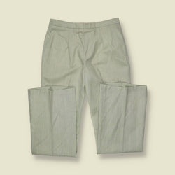 1970s | Sage Green Flared Trousers - w28