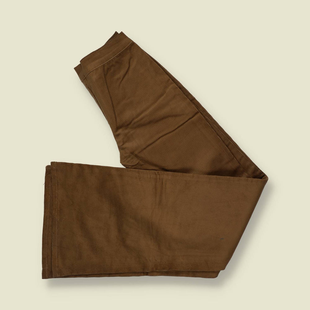 1970s | Libido | Tan High Waist Corduroy Flares - Deadstock - w28