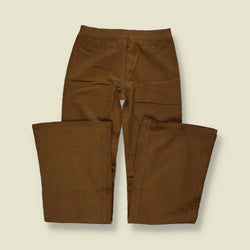 1970s | Libido | Tan High Waist Corduroy Flares - Deadstock - w28