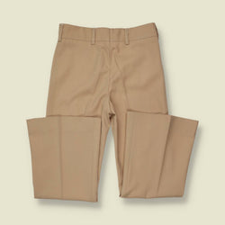 1970s | Camel High Waist Polyester Flares - w26