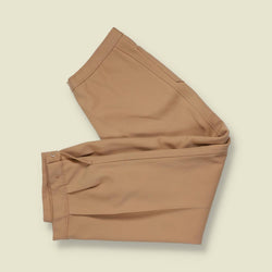 1970s | Tan High Waist Three-Quarter Length Trousers - w28