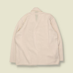 1990s | Cream Button Knit Chore Jacket Cardigan - 14