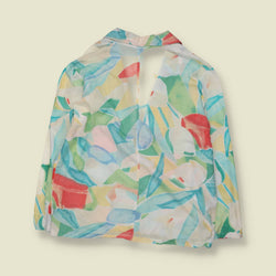 1990s | Bugi Bugi | Abstract Pastel Print Cotton Summer Jacket - 16