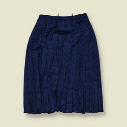 1980s | Givenchy En Plus | Blue Check Top and Pleated Skirt Set - Made in West Germany - 22