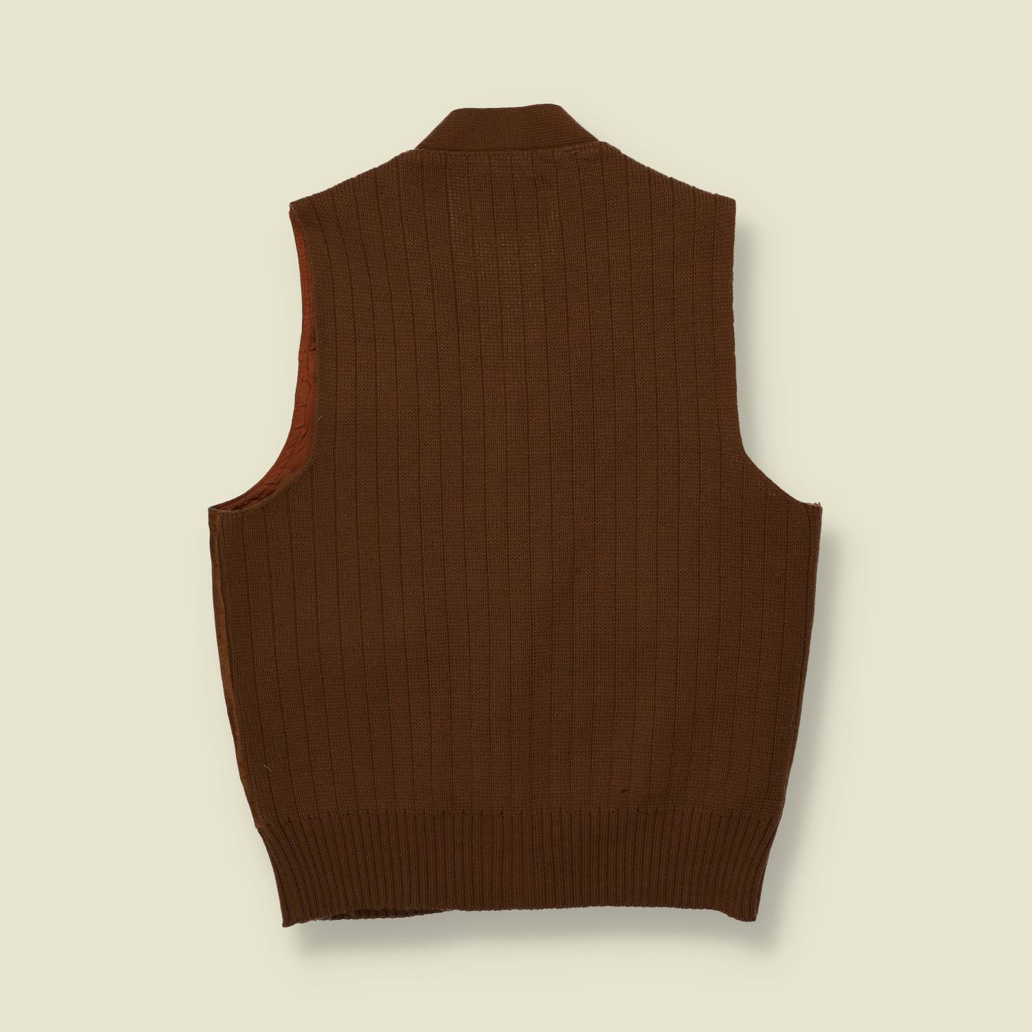 1970s Leather Knit Vest - XS/S