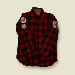 1970s Buffalo Plaid Patch Shirt - XS/S