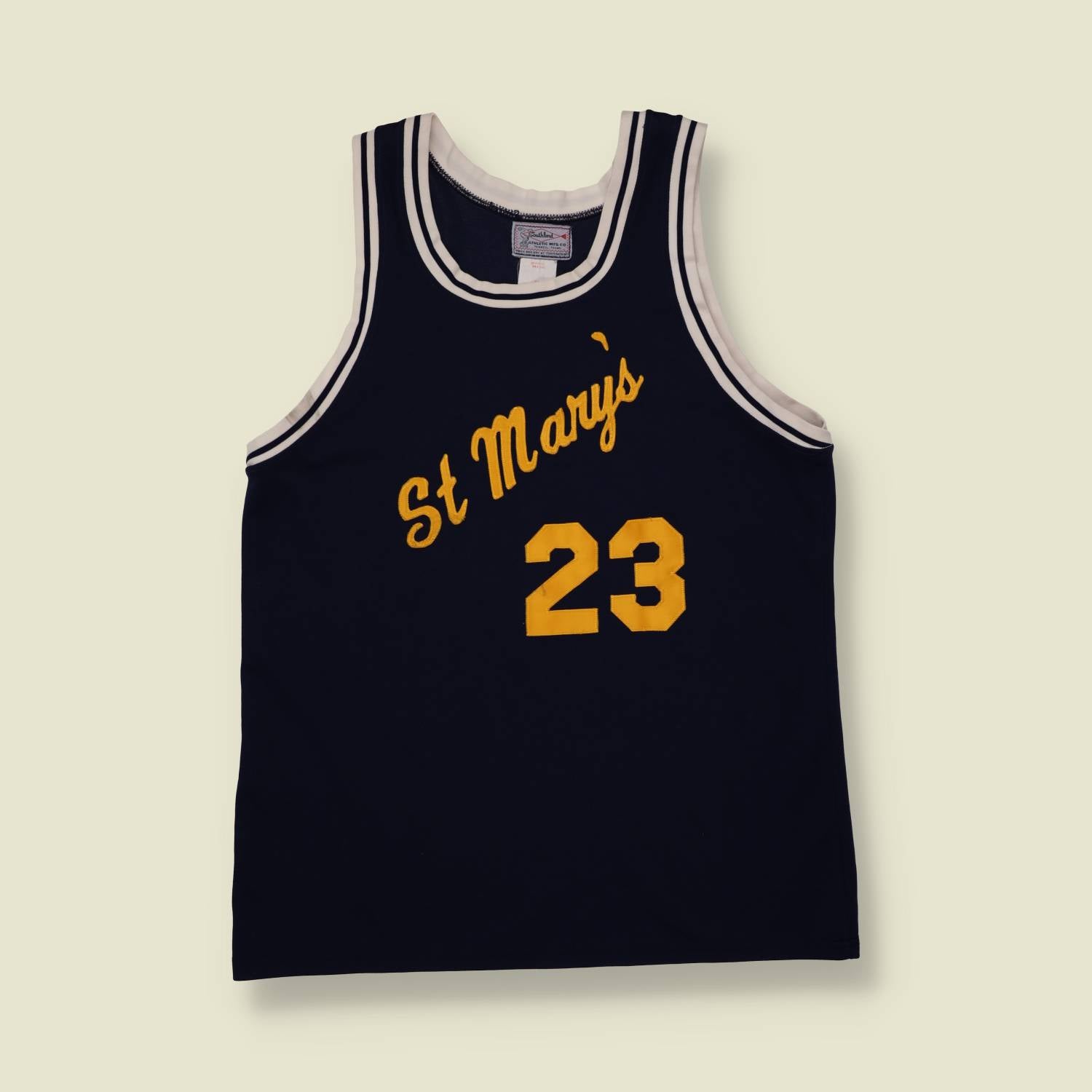 1960s/70s St Mary's Basketball Jersey - S/M