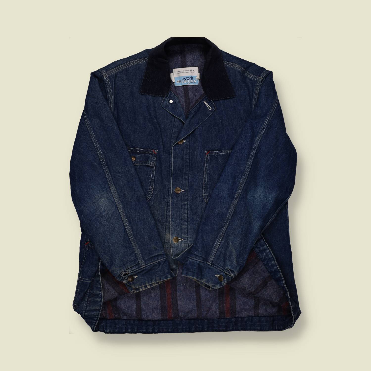 1970s Sears Denim Chore Coat - XL