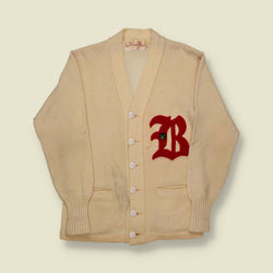 1940s/50s Wool Letterman Cardigan - S