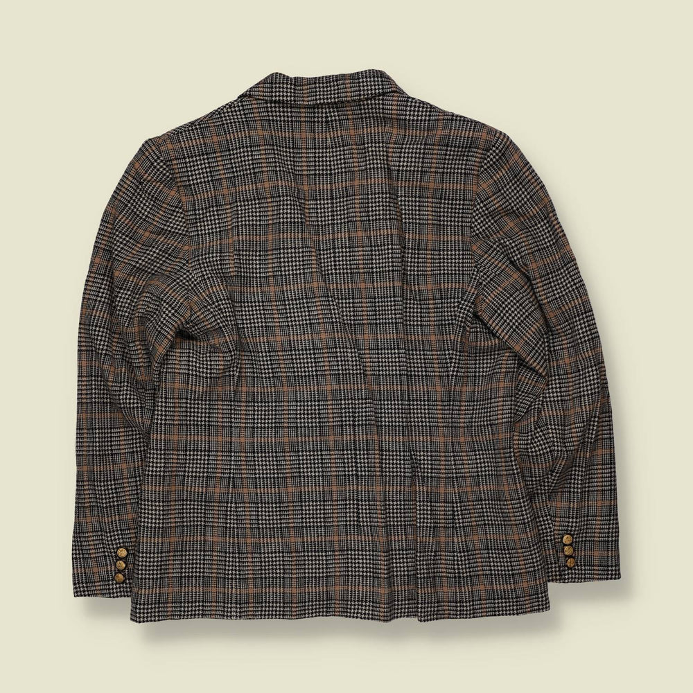 1980s | Pendleton | Glen Check Blazer | Black & Tan - 8