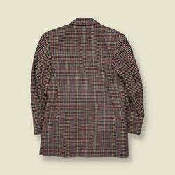 1980s | Peabody House | Houndstooth Check Blazer | Cream & Brown - 10