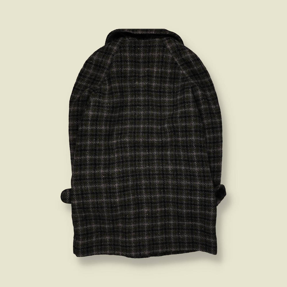 1950s | Pringle of Inverness | Checked Wool Coat | Grey & Black - 14