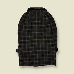 1950s | Pringle of Inverness | Checked Wool Coat | Grey & Black - 14