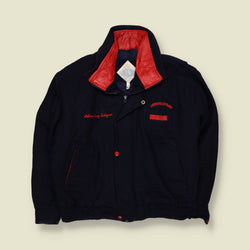 1980s | Chain Stitched Work Jacket | Navy & Red - 20