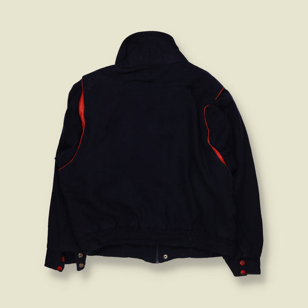 1980s | Chain Stitched Work Jacket | Navy & Red - 20