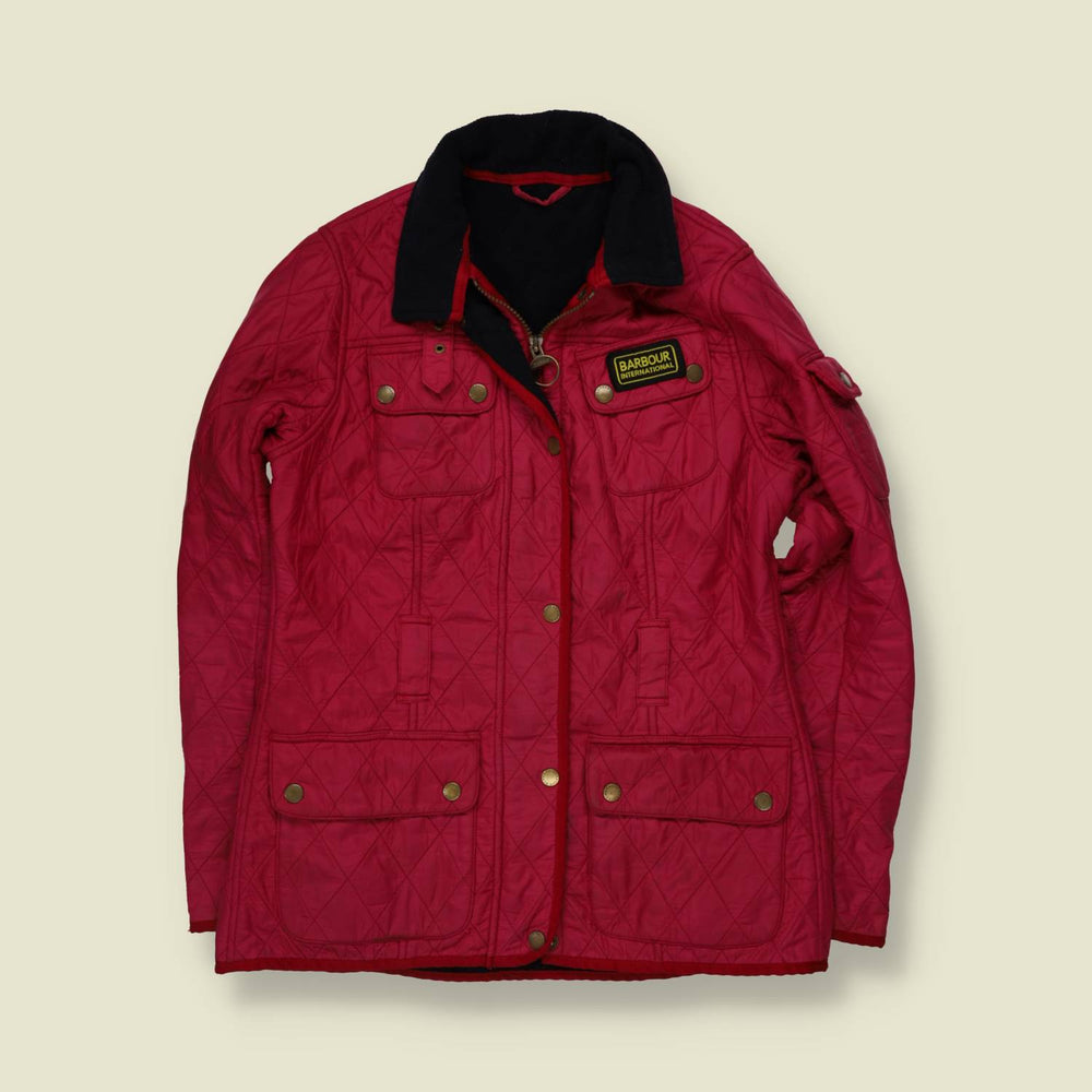 2000s | Barbour International | Quilted Jacket | Red - 10