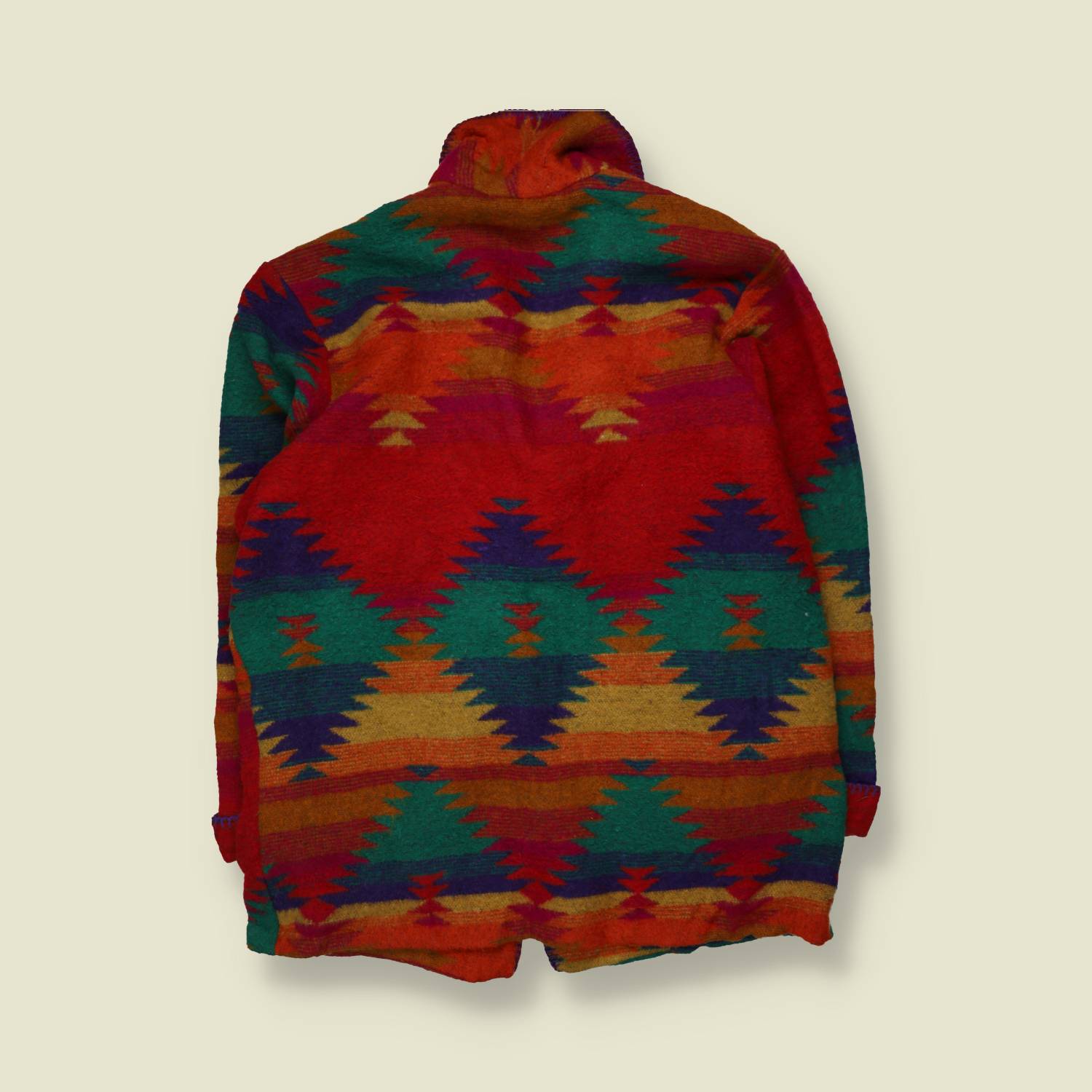 1980s | Miller Stockman | Western Blanket Jacket | Red & Green - 18