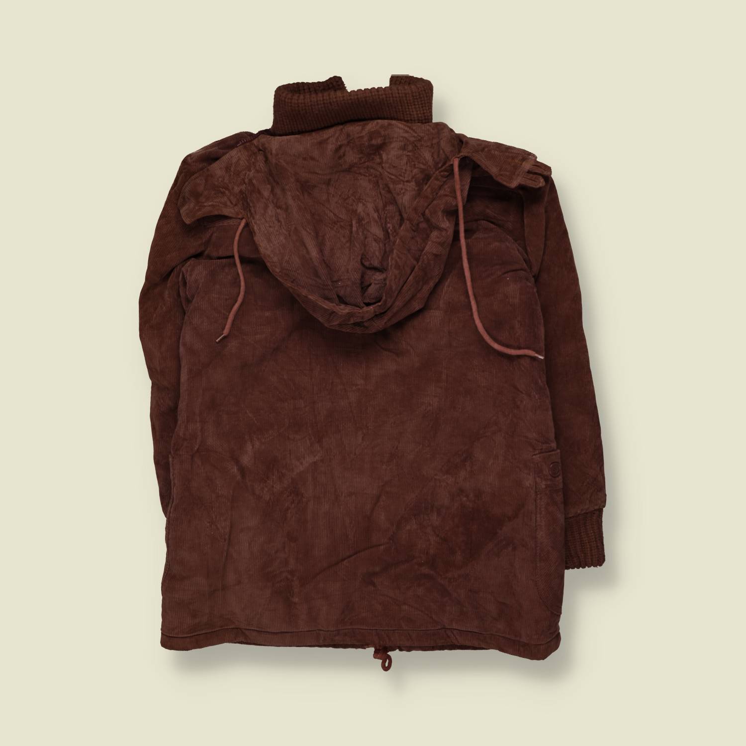 1980s | Corduroy Sherpa Lined Coat | Brown - 14