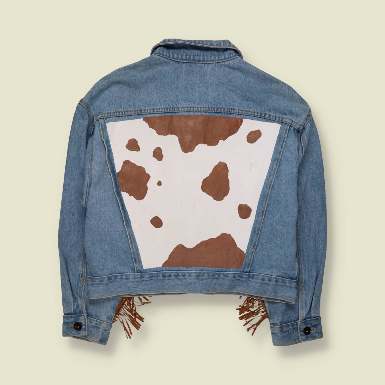 1980s | Caché | Cowhide Yoke Denim Jacket | Blue - 16