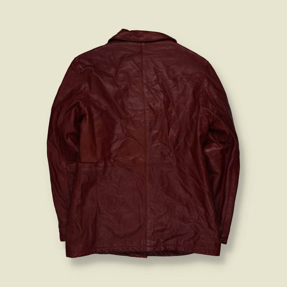 1990s | Pelle | Leather Jacket | Oxblood - 10