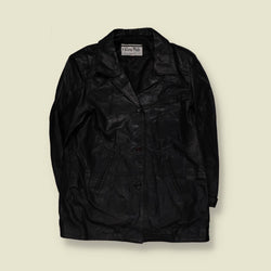 1990s | Vera Pelle | Leather Jacket | Black - 16