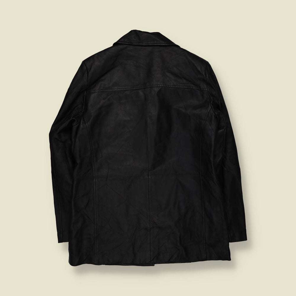 1990s | Leather Jacket | Black - 12