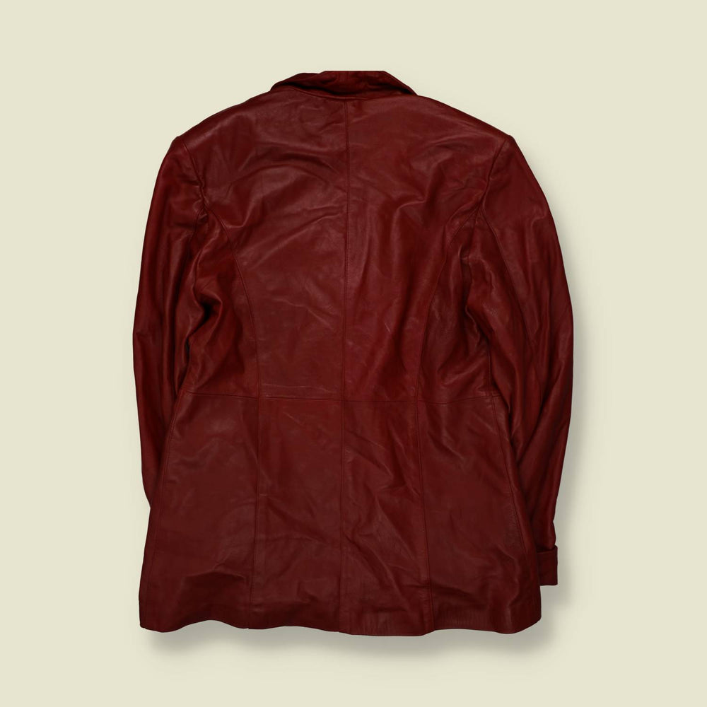 1990s | Vera Pelle | Leather Jacket | Oxblood - 14