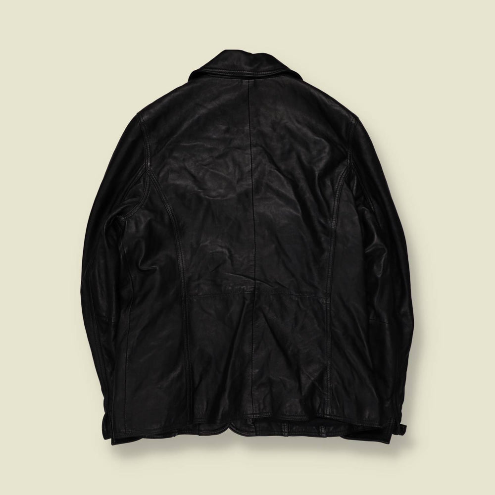 1990s | Leather Jacket | Black - 12
