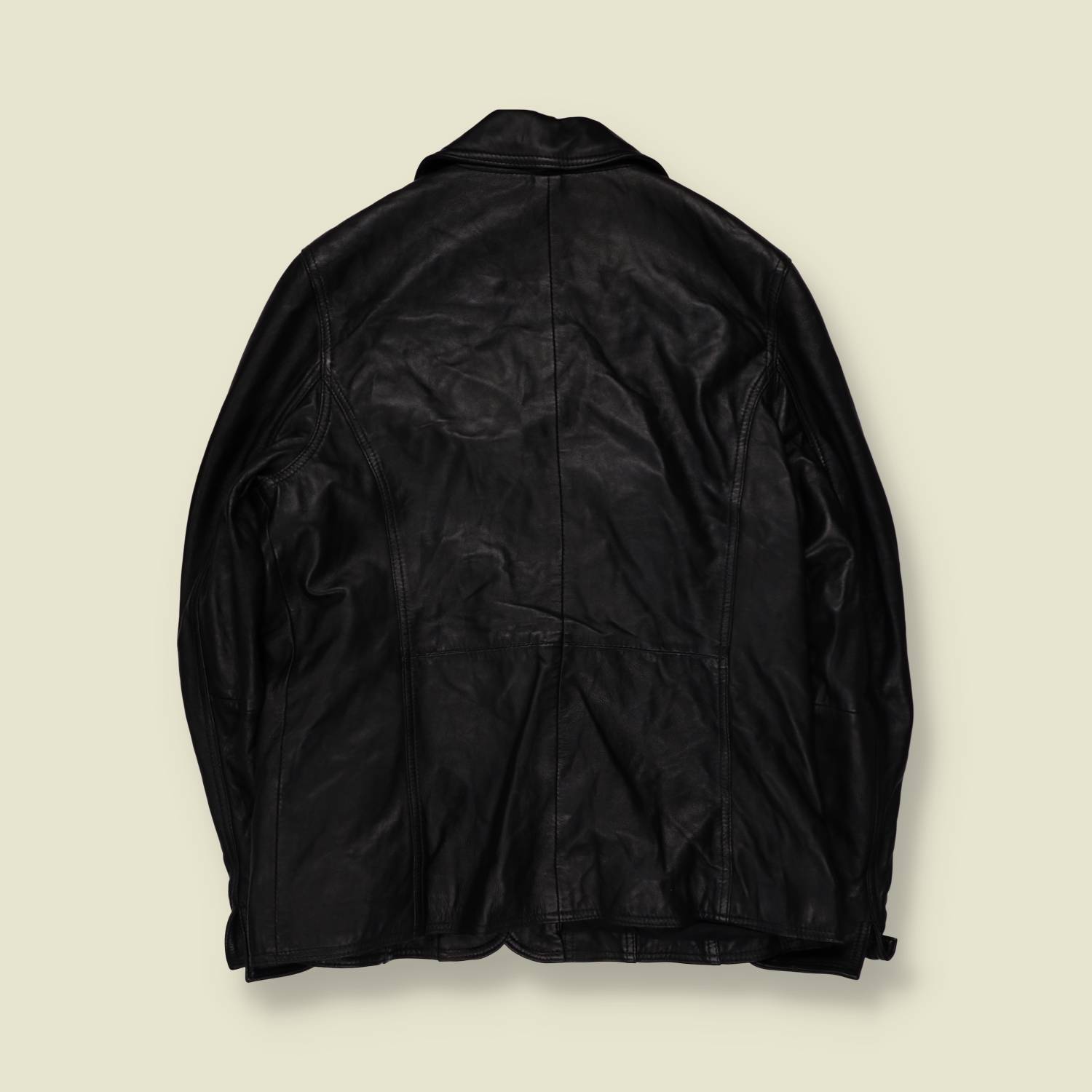 1990s | Leather Jacket | Black - 12