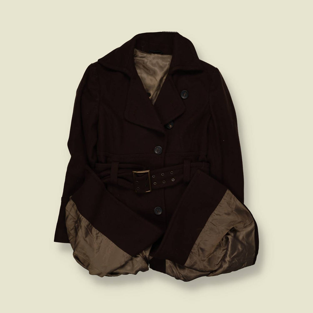 1970s | Belted Wool Coat | Brown - 6