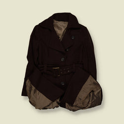 1970s | Belted Wool Coat | Brown - 6
