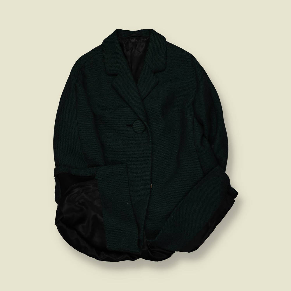 1950s | Helmut Etges | Wool Coat | Dark Green - 18