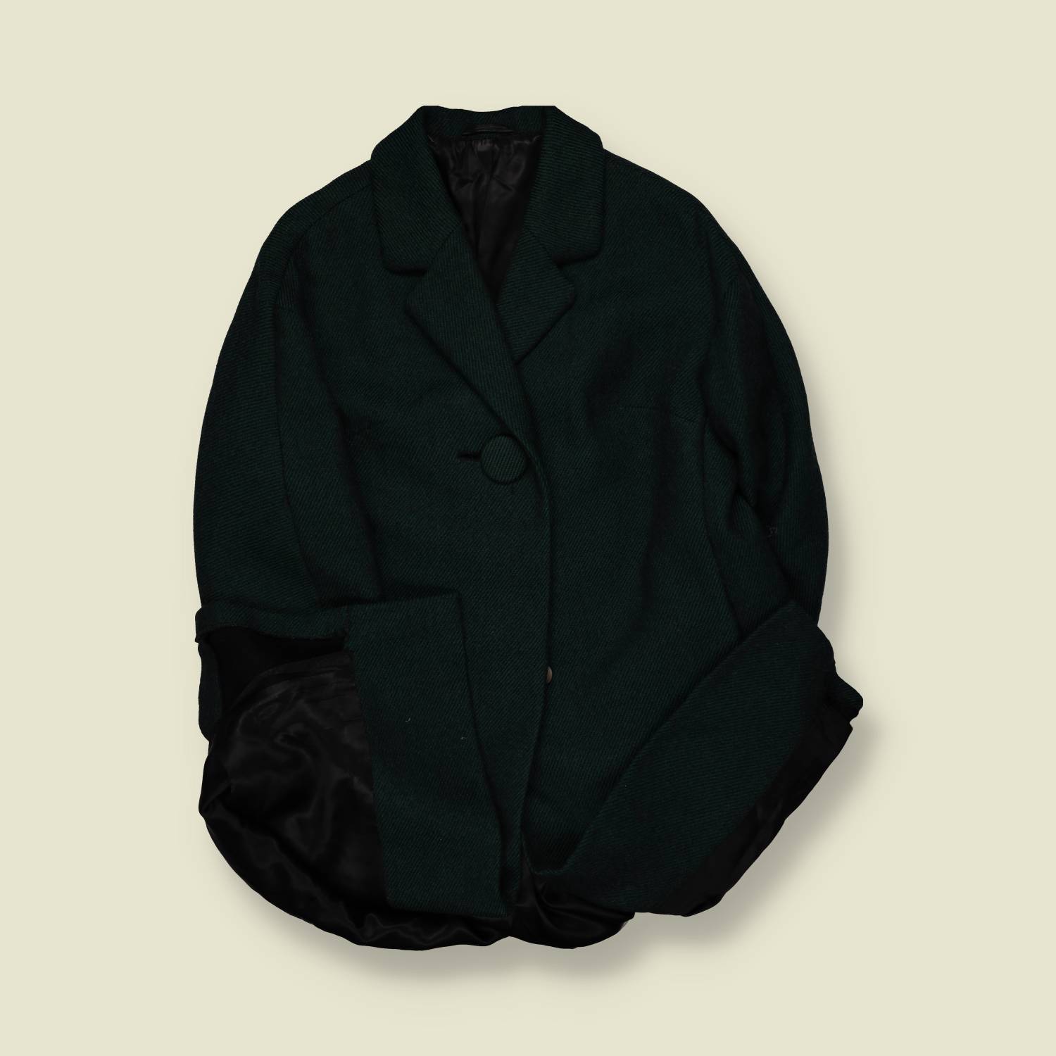 1950s | Helmut Etges | Wool Coat | Dark Green - 18