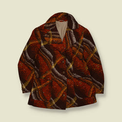 1970s | Abstract Print Jacket | Brown & Orange - 8