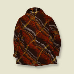 1970s | Abstract Print Jacket | Brown & Orange - 8