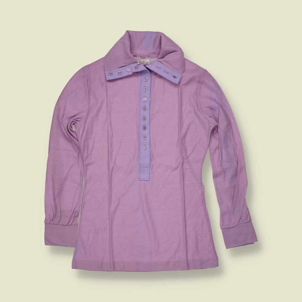1970s | TGL | Deadstock Cotton Top | Lilac - 6