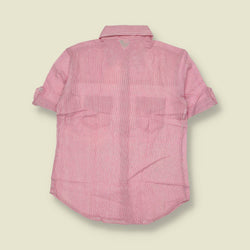 1970s | Richard Shops | Deadstock Striped Blouse | Pink & White - 10