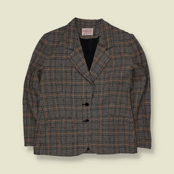 1980s | Pendleton | Glen Check Blazer | Black & Tan - 8