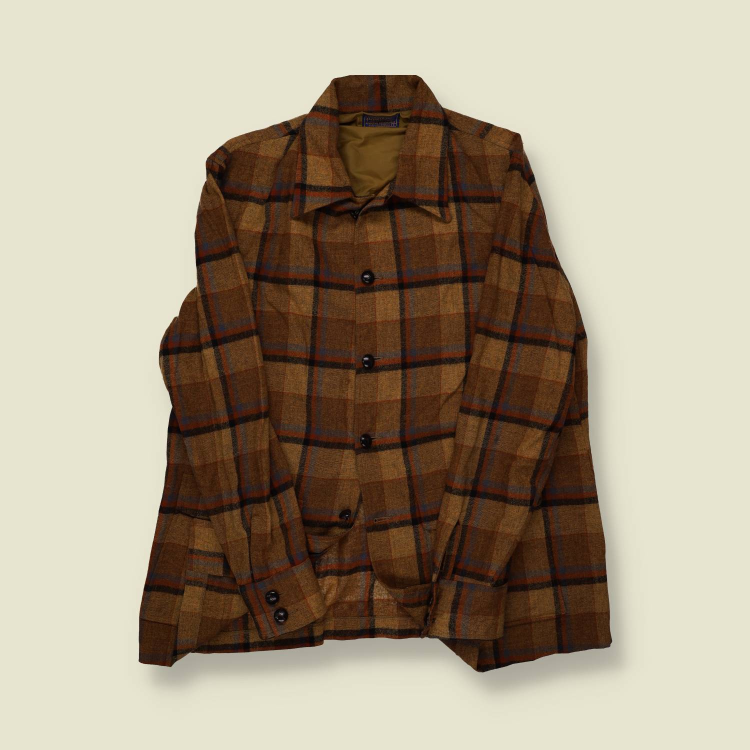 1960s Pendleton Wool Plaid Jacket - L