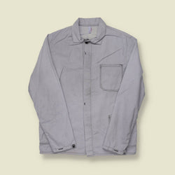 1980s French Grey Cotton Chore Jacket -S/M