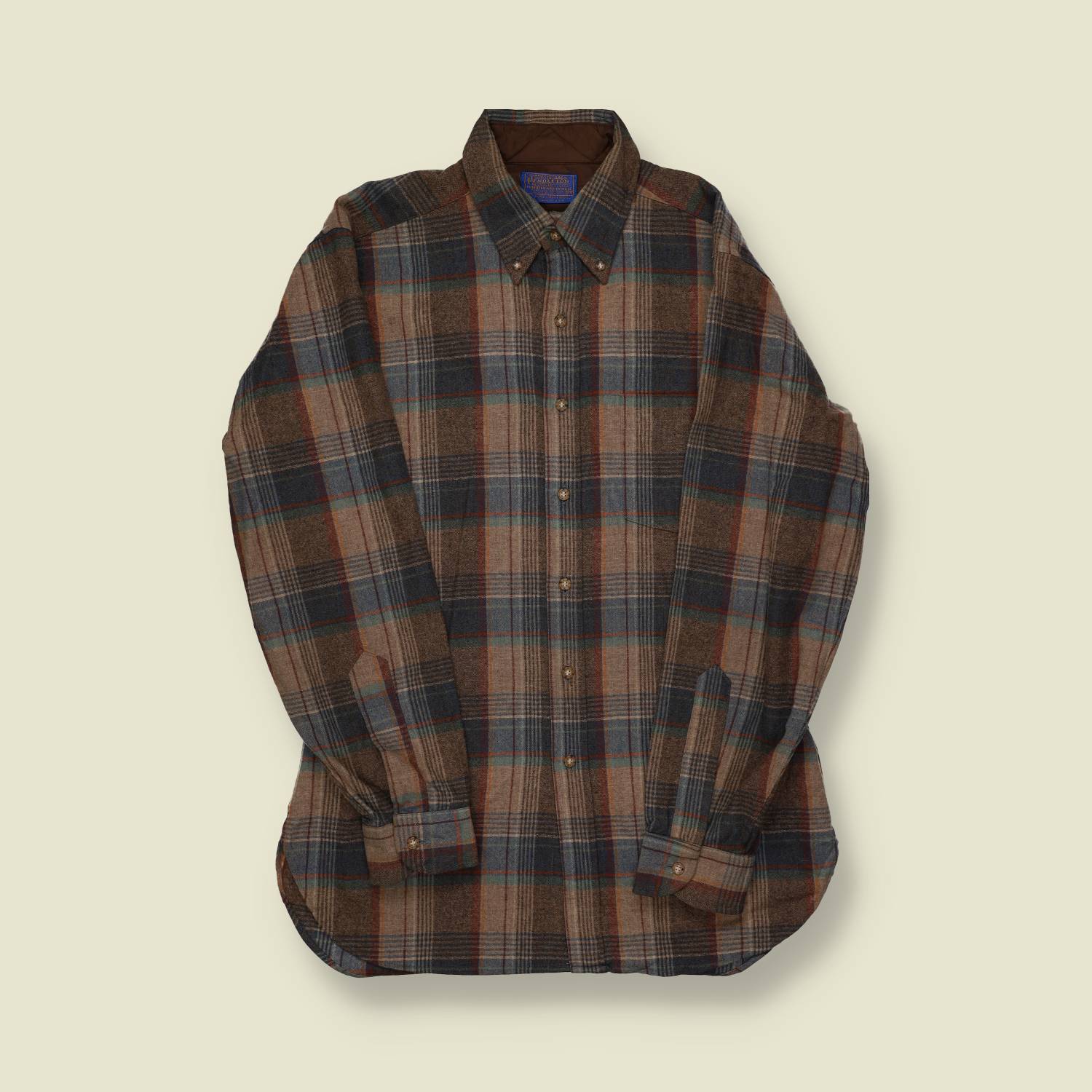 1990s Pendleton Wool Plaid Button Down Shirt - M