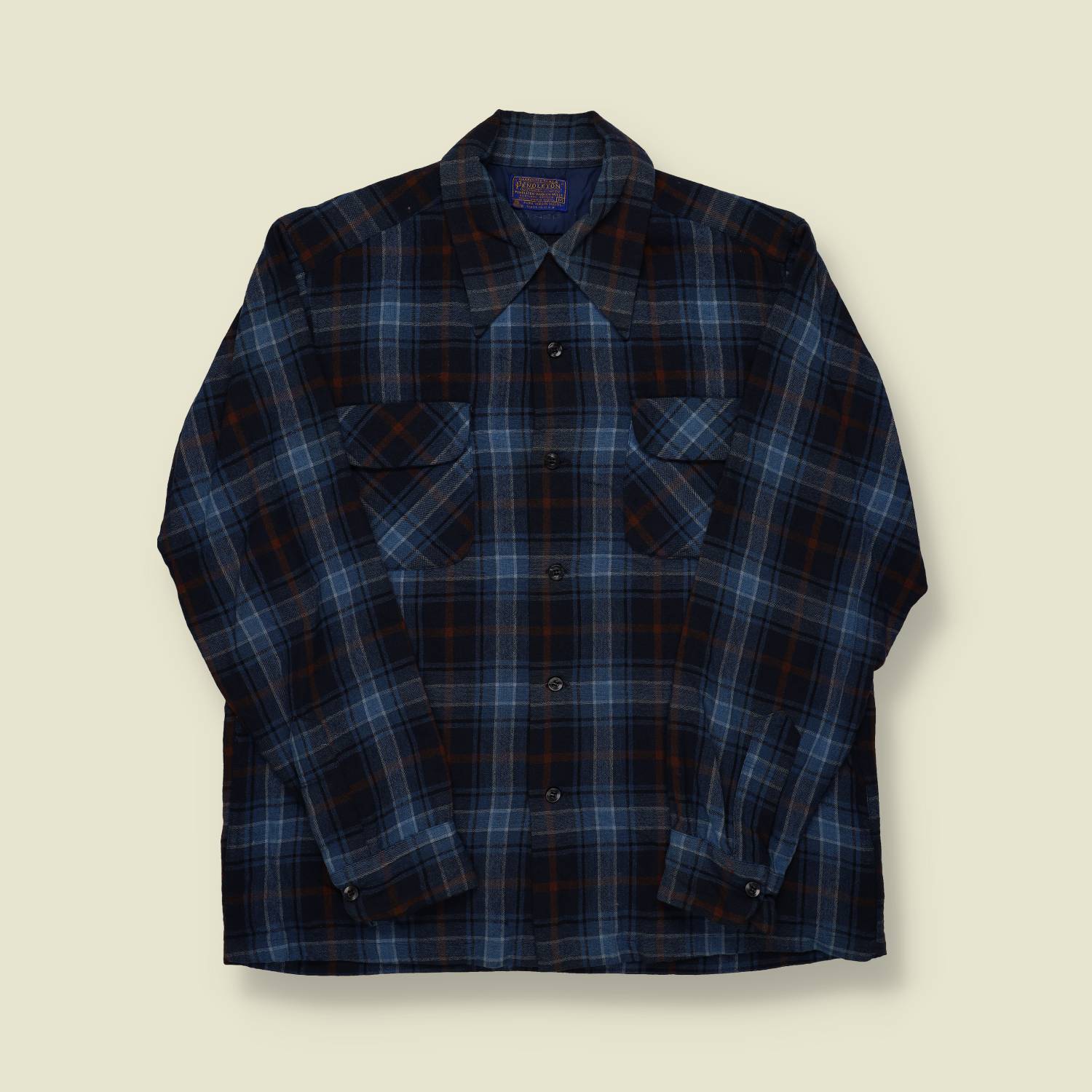 1990s Pendleton Wool Plaid Board Shirt - M